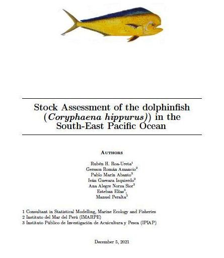 Evaluación de la población del dorado en el Portada del artículo científico Evaluación de la población del dorado en el Océano Pacífico Sudeste